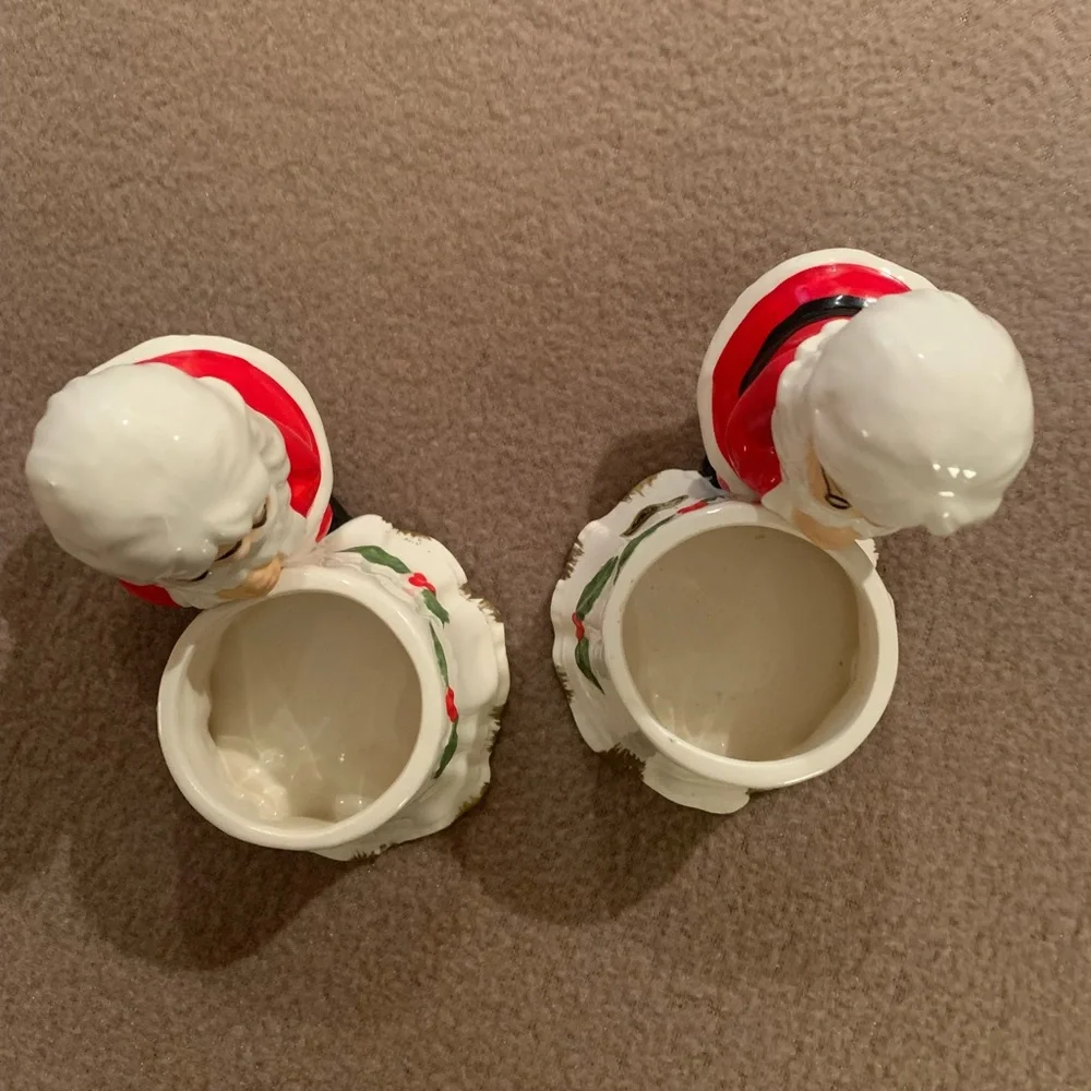 Vintage Josef Originals Santa Claus votive candle holders with price stickers - Picture 3 of 9